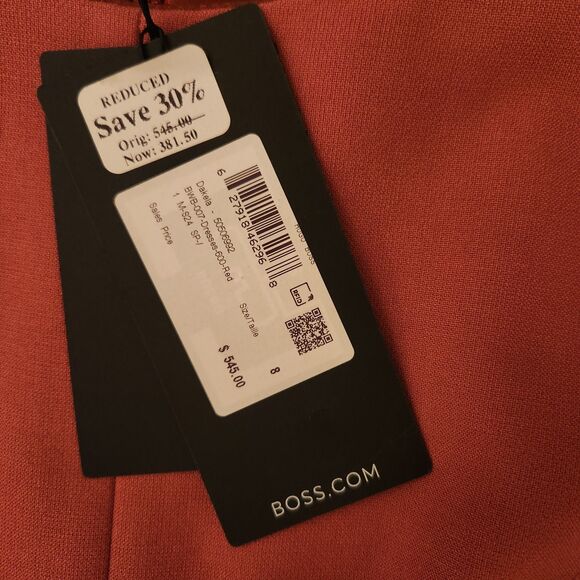 NWT Boss Hugo Boss Dakela Sheath Dress, S/S, Pencil Skirt, Rosewood/Mauve, Sz 8 - Picture 8 of 16